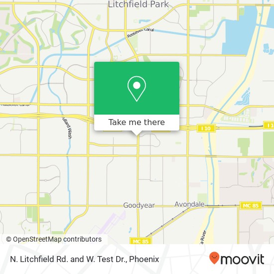 Mapa de N. Litchfield Rd. and W. Test Dr.