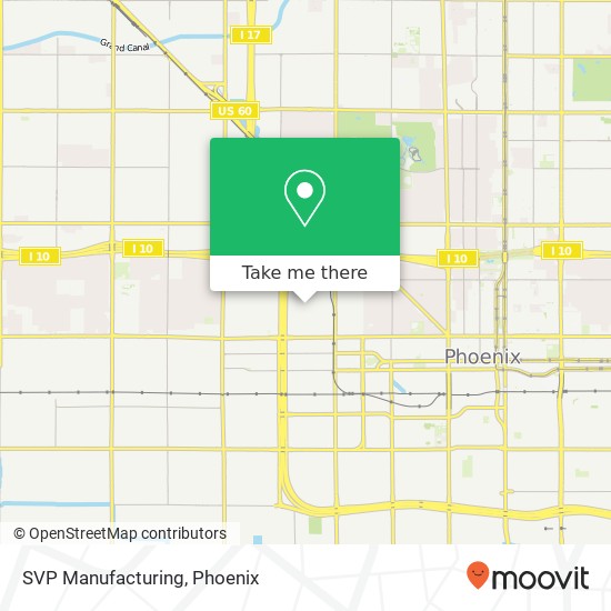 SVP Manufacturing map