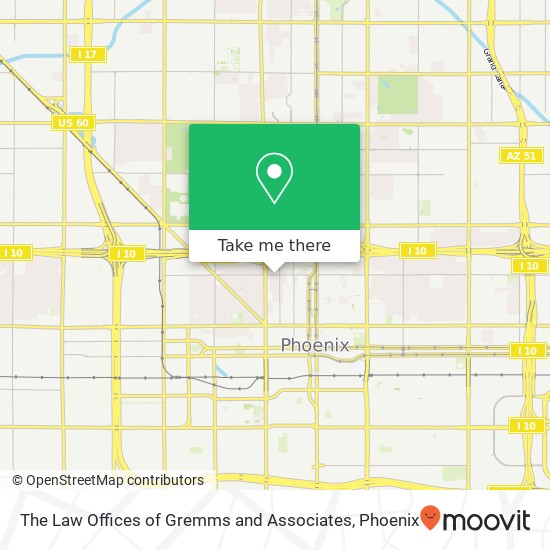 The Law Offices of Gremms and Associates map