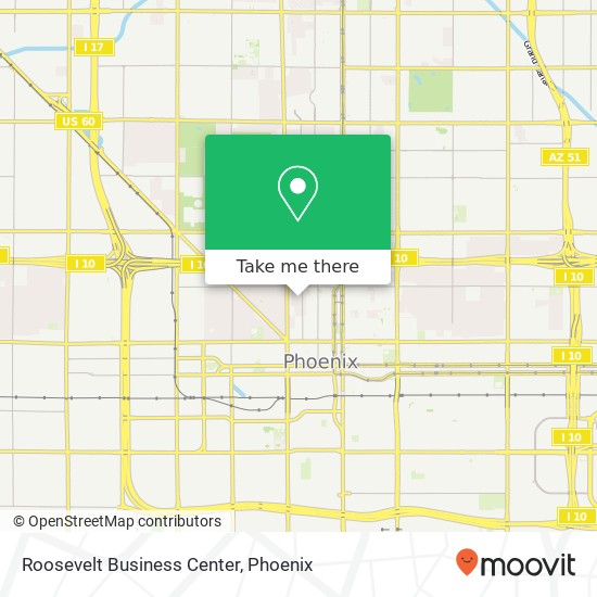 Mapa de Roosevelt Business Center