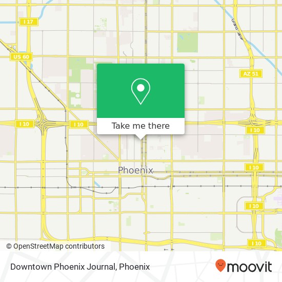 Mapa de Downtown Phoenix Journal