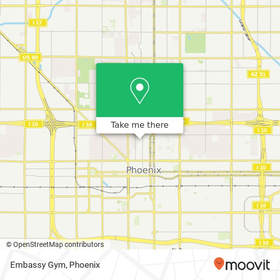 Embassy Gym map