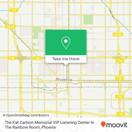 Mapa de The Kat Carlson Memorial VIP Listening Center In The Rainbow Room