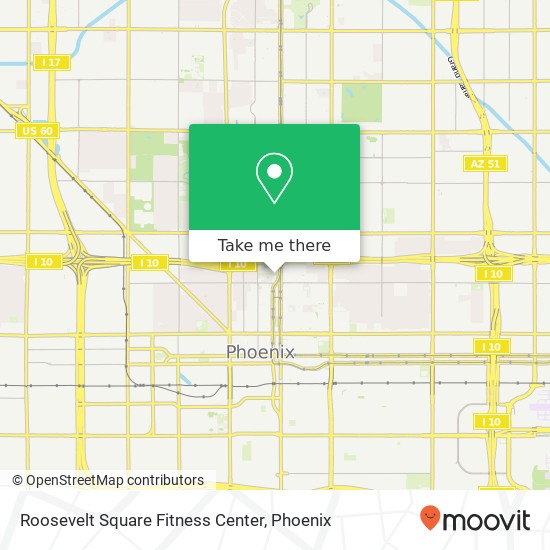 Roosevelt Square Fitness Center map