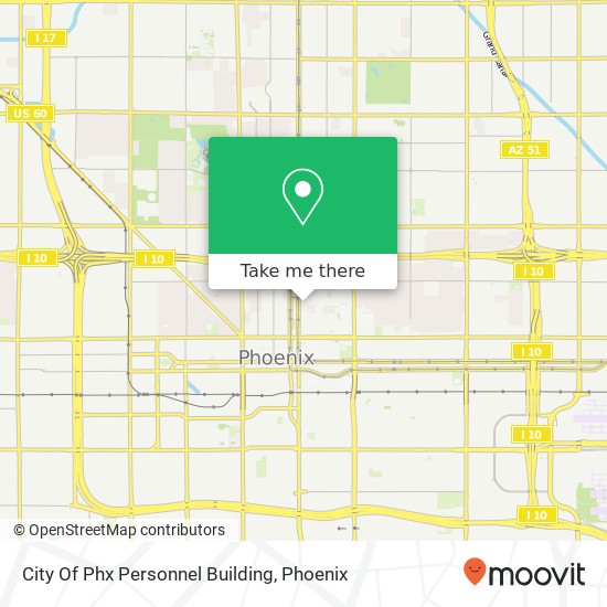 City Of Phx Personnel Building map