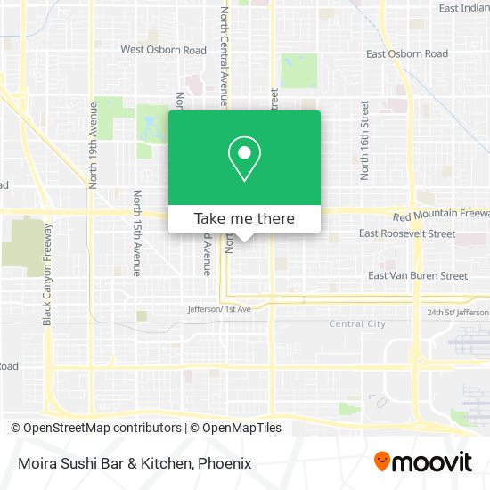 Mapa de Moira Sushi Bar & Kitchen