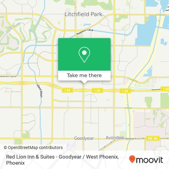 Red Lion Inn & Suites - Goodyear / West Phoenix map