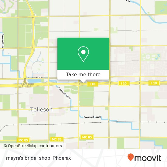 mayra's bridal shop map