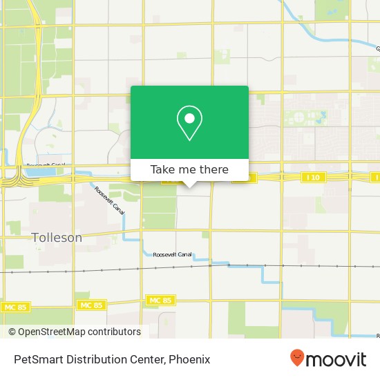 PetSmart Distribution Center map