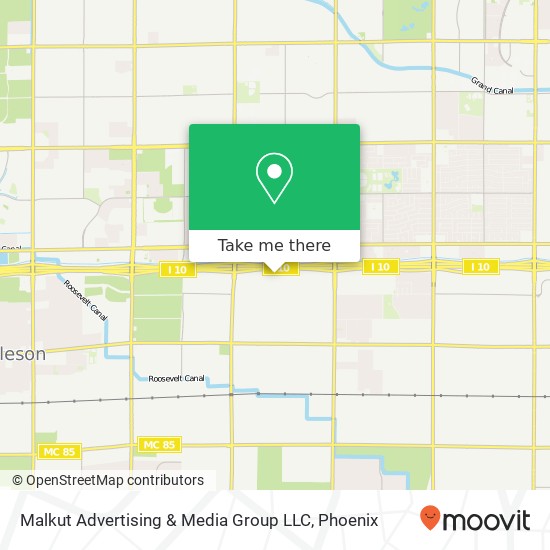 Mapa de Malkut Advertising & Media Group LLC