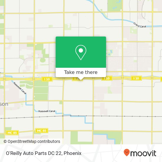 O'Reilly Auto Parts DC 22 map