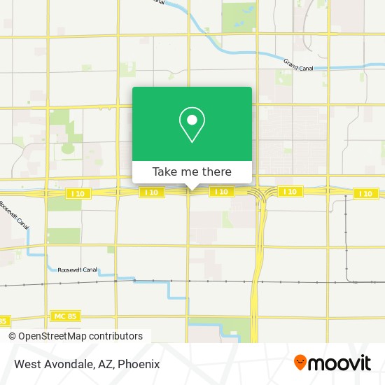 West Avondale, AZ map