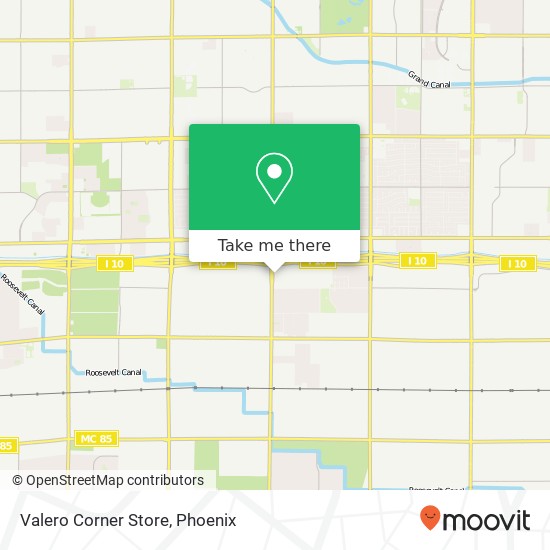 Mapa de Valero Corner Store