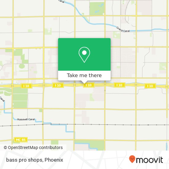Mapa de bass pro shops