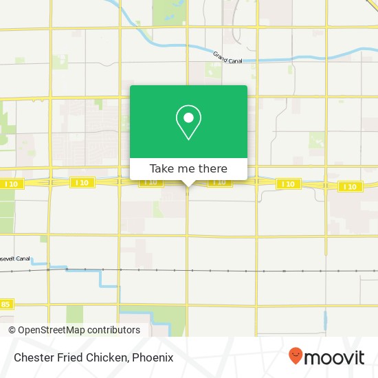 Chester Fried Chicken map