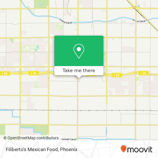 Filiberto's Mexican Food map