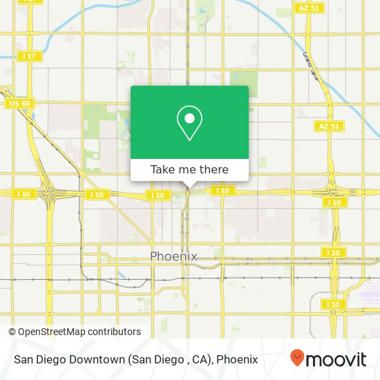 Mapa de San Diego Downtown (San Diego , CA)