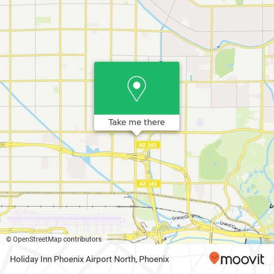 Holiday Inn Phoenix Airport North map