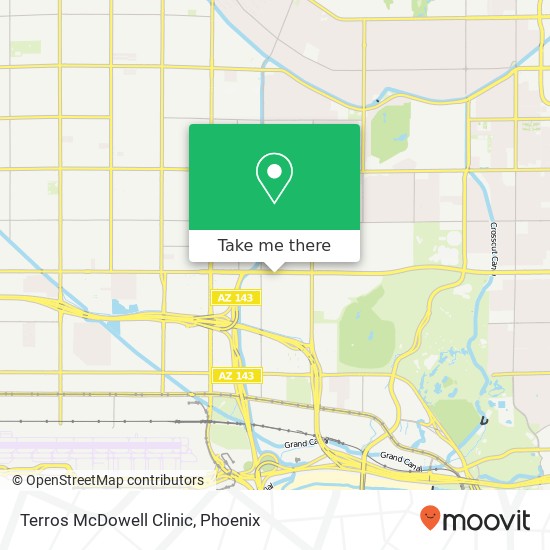 Terros McDowell Clinic map