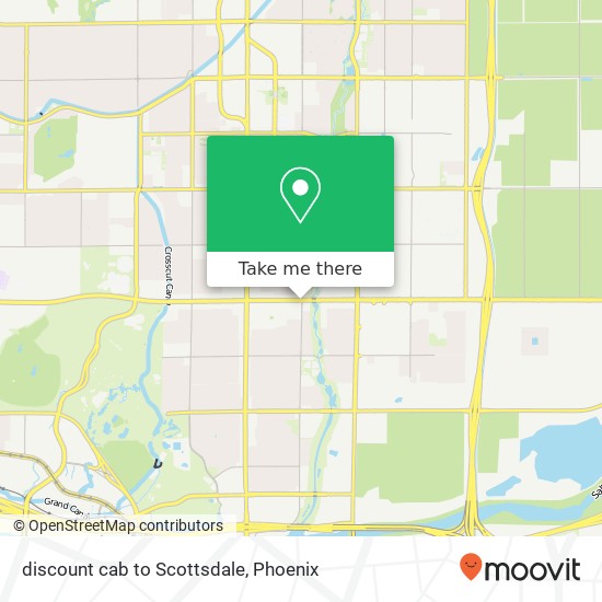 discount cab to Scottsdale map