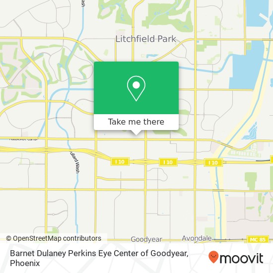 Mapa de Barnet Dulaney Perkins Eye Center of Goodyear