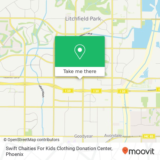 Mapa de Swift Chaities For Kids Clothing Donation Center