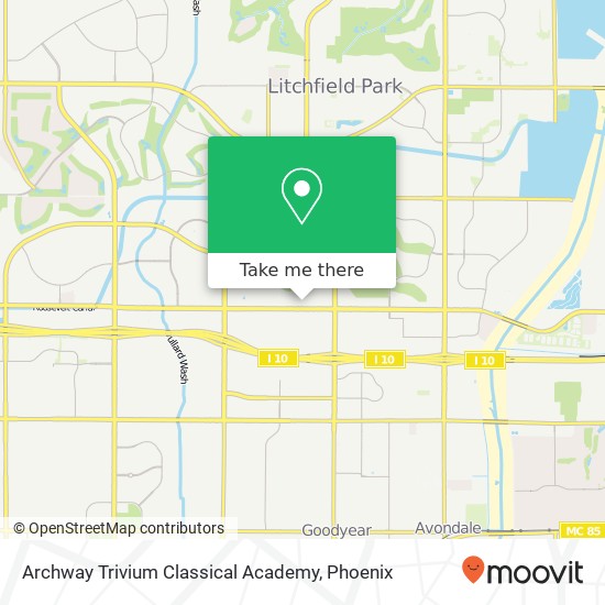 Mapa de Archway Trivium Classical Academy