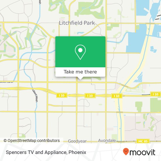 Mapa de Spencers TV and Appliance
