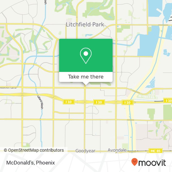 McDonald's map