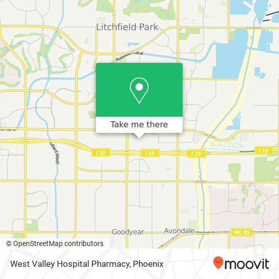 Mapa de West Valley Hospital Pharmacy