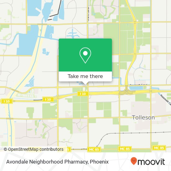 Mapa de Avondale Neighborhood Pharmacy
