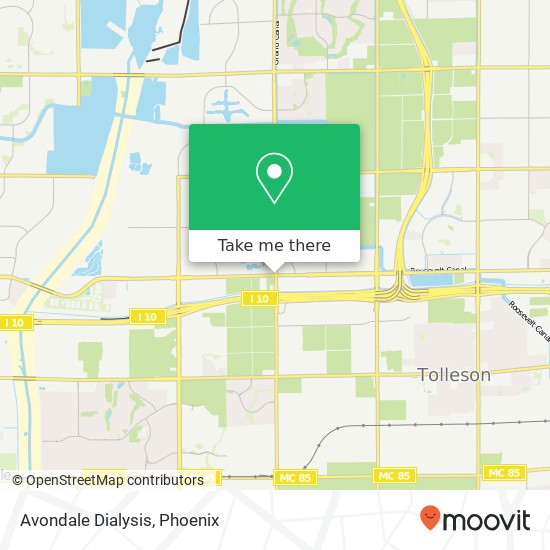 Avondale Dialysis map