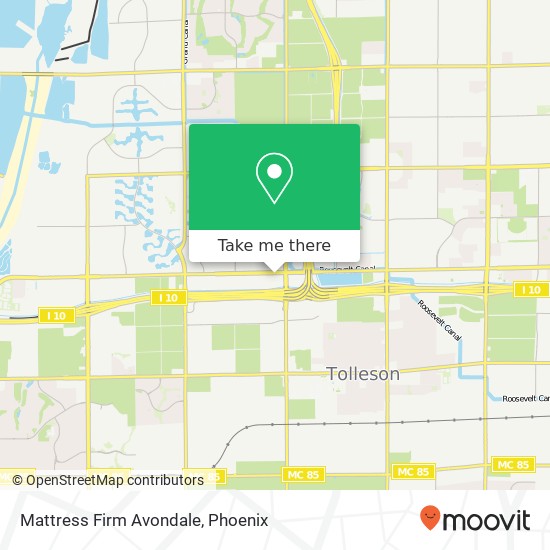 Mattress Firm Avondale map