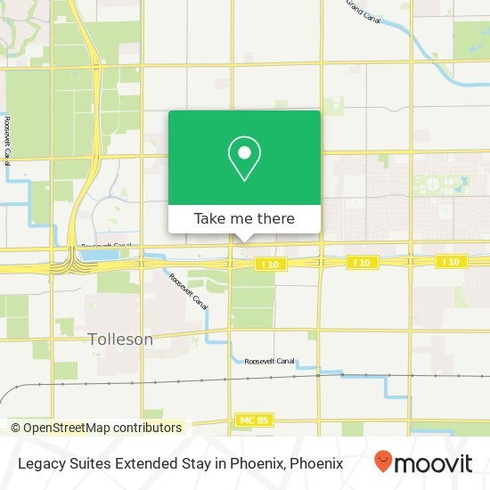 Mapa de Legacy Suites Extended Stay in Phoenix