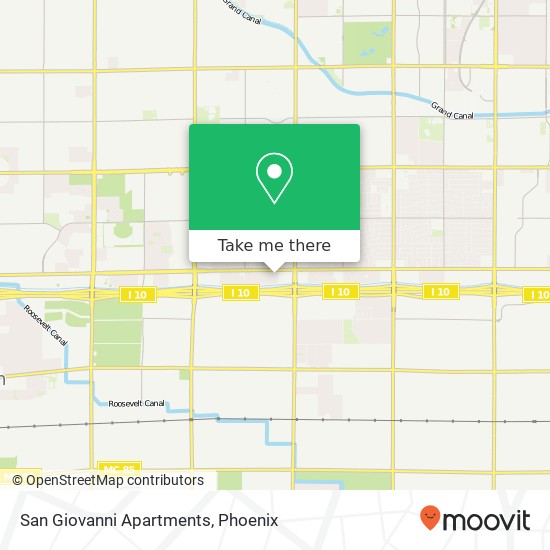 San Giovanni Apartments map