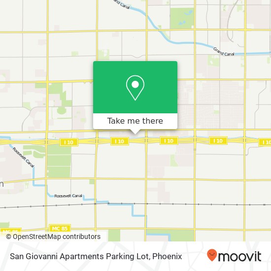 Mapa de San Giovanni Apartments Parking Lot