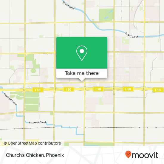 Church's Chicken map