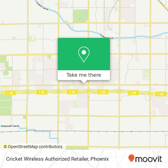 Mapa de Cricket Wireless Authorized Retailer