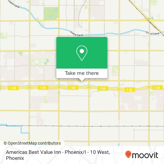 Americas Best Value Inn - Phoenix / I - 10 West map