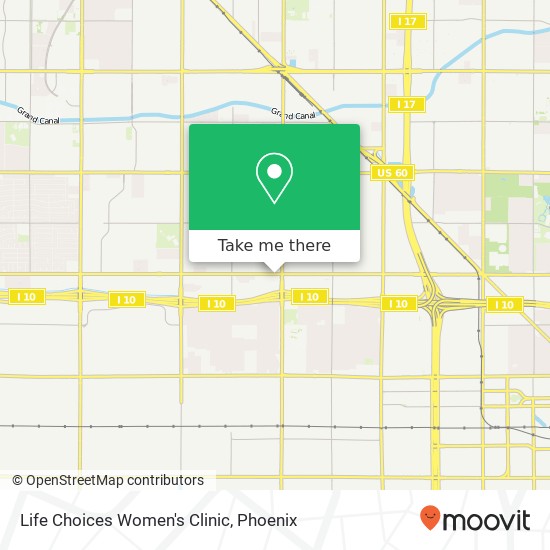 Life Choices Women's Clinic map