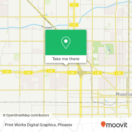 Print Works Digital Graphics map