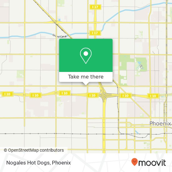 Nogales Hot Dogs map