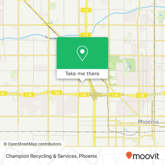 Mapa de Champion Recycling & Services