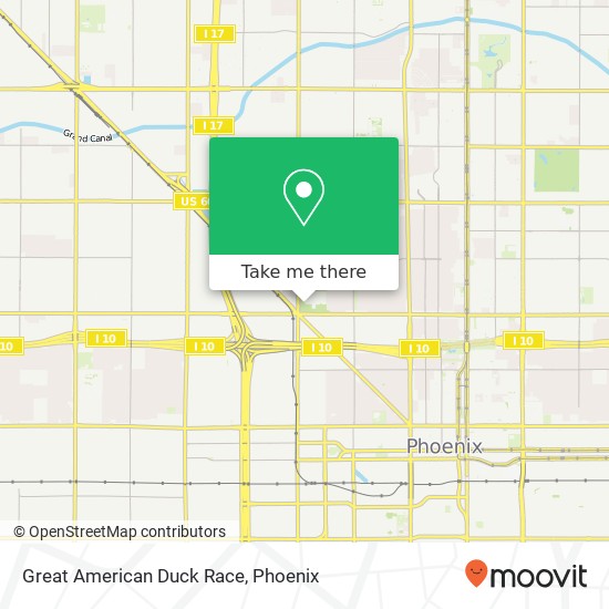 Great American Duck Race map