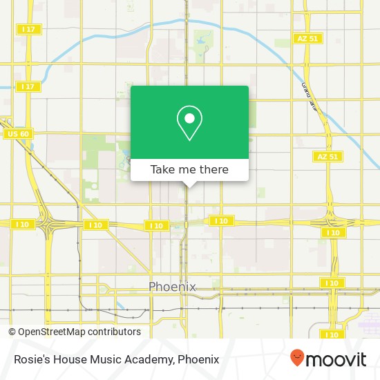 Rosie's House Music Academy map