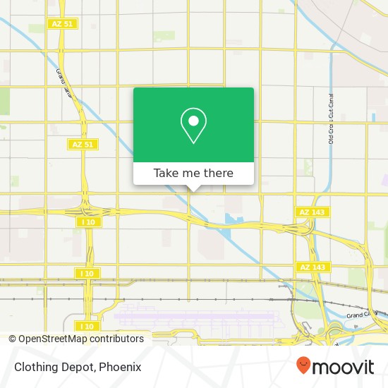 Mapa de Clothing Depot