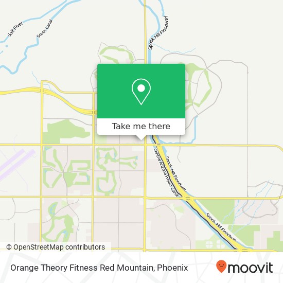 Orange Theory Fitness Red Mountain map