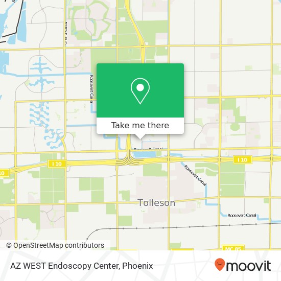 AZ WEST Endoscopy Center map