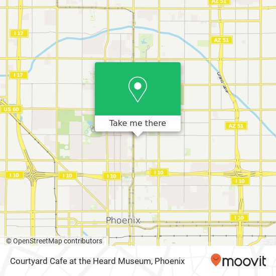 Courtyard Cafe at the Heard Museum map