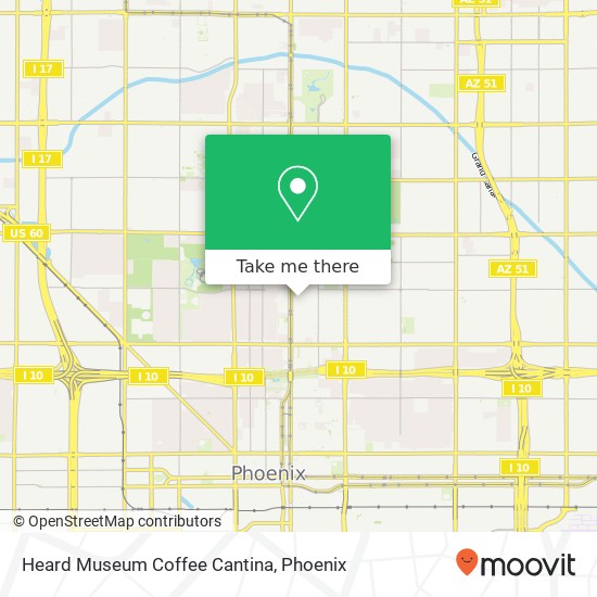 Mapa de Heard Museum Coffee Cantina